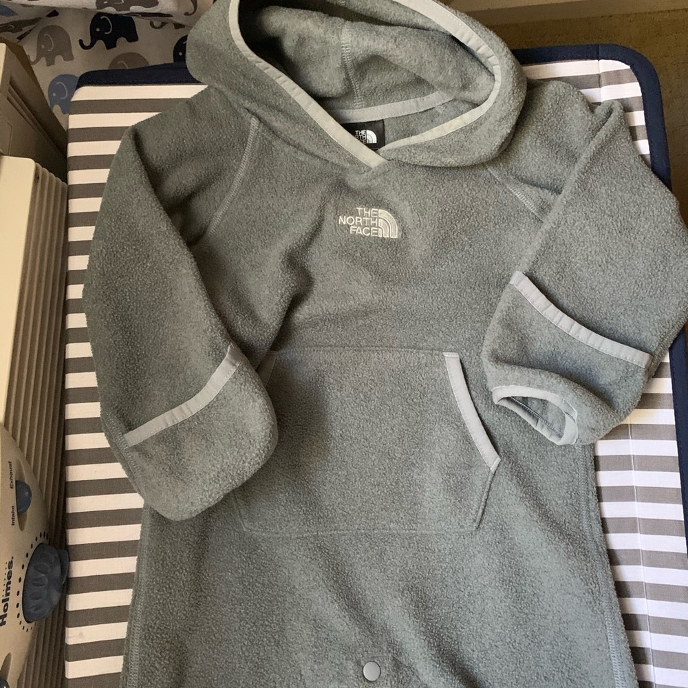 North Face One Piece Fleece Bodysuit